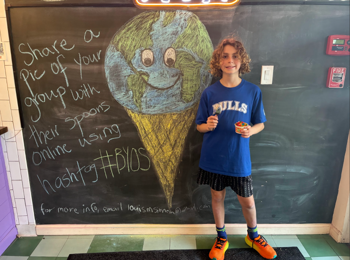 Port Washington's Louis Simon led an eco-friendly movement by promoting the use of environmentally friendly products at local restaurants.